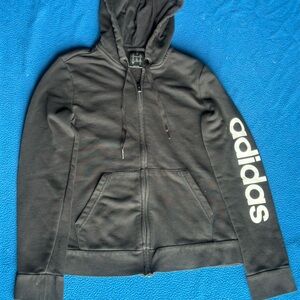 Adidas Black Zip-Up Hoodie